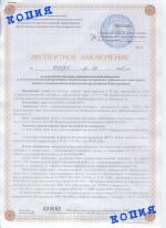 Экспертное заключение о проведении экспертизы по показателям радиационной безопасности гравия фракции 5-40