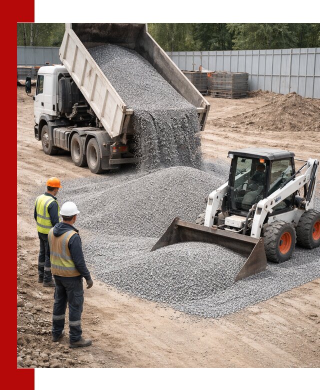 Доставка и продажа гранитного щебня фракции 0-5 в Москве