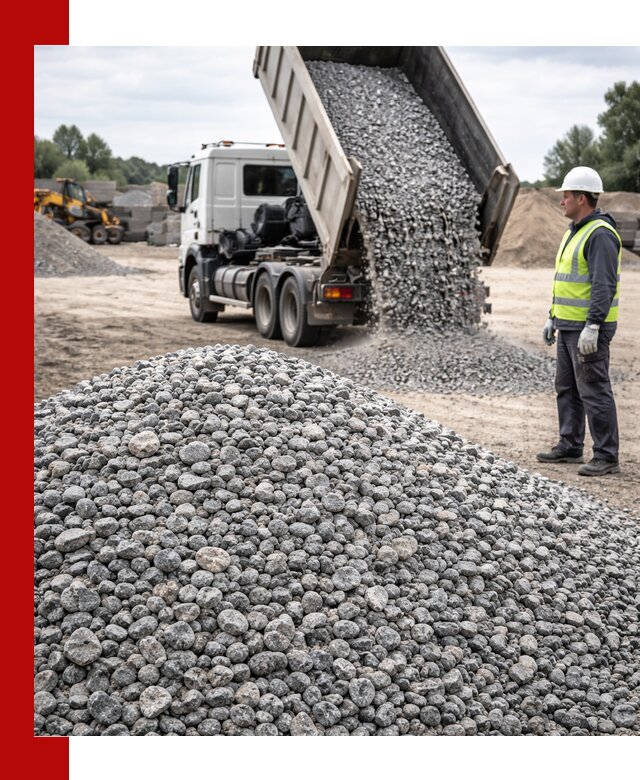 Доставка и продажа гранитного щебня фракции 5-20 в Москве