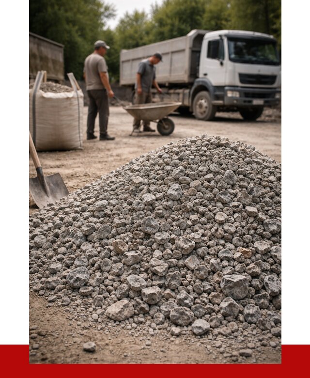 Гранитный щебень фракция 20-40 в Москве от 3289 руб. ПРОНЕРУДМск