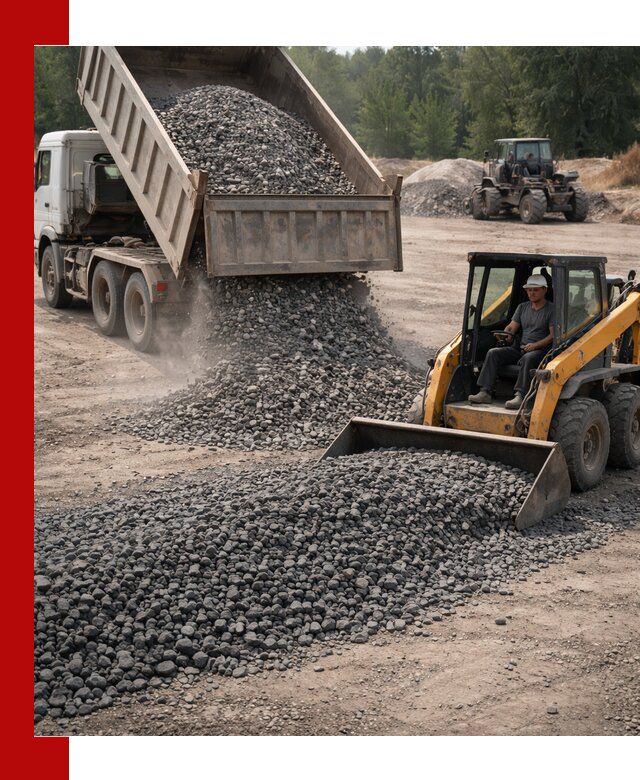 Гранитный щебень фракция 40-70 с доставкой в Москве