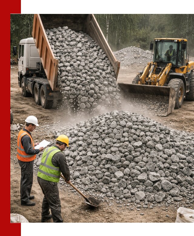 Гранитный щебень фракция 70-150 доставка в Москве