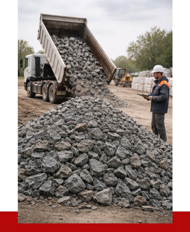 Гранитный щебень фракция 100-200 в Москве от 4317 р. ПРОНЕРУДМск