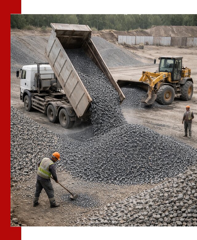 Щебень габбро-диабаз фр. 5-20 с доставкой в Москве