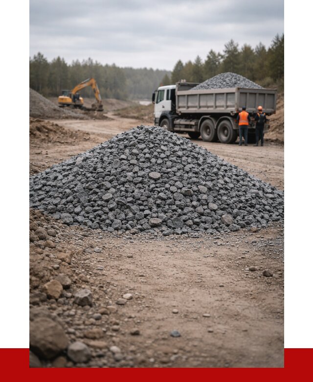 Щебень габбро диабаз фракция 40-70 в Москве от 2261 р-ПРОНЕРУДМск