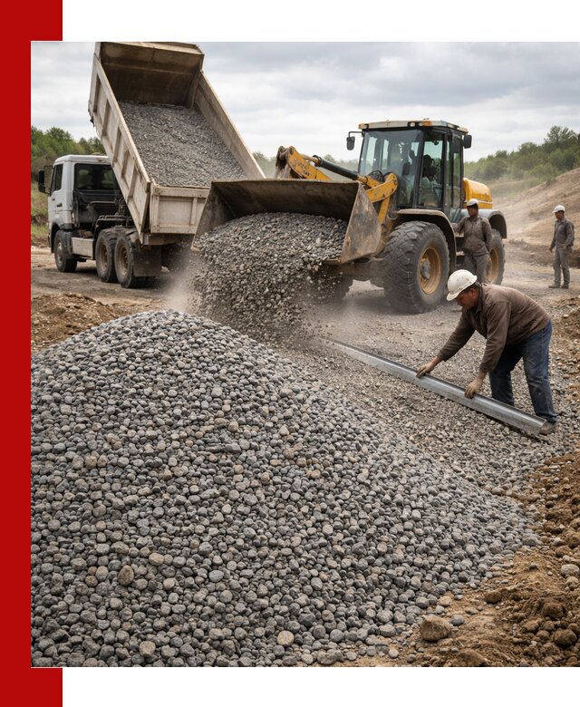 Гравийный щебень фракция 5-20 с доставкой в Москве
