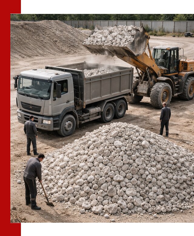 Известняковый щебень фракция 70–150 с доставкой в Москве