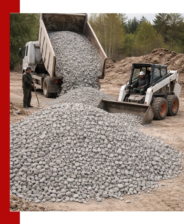 Доставка доломитового щебня в Москве напрямую от карьера