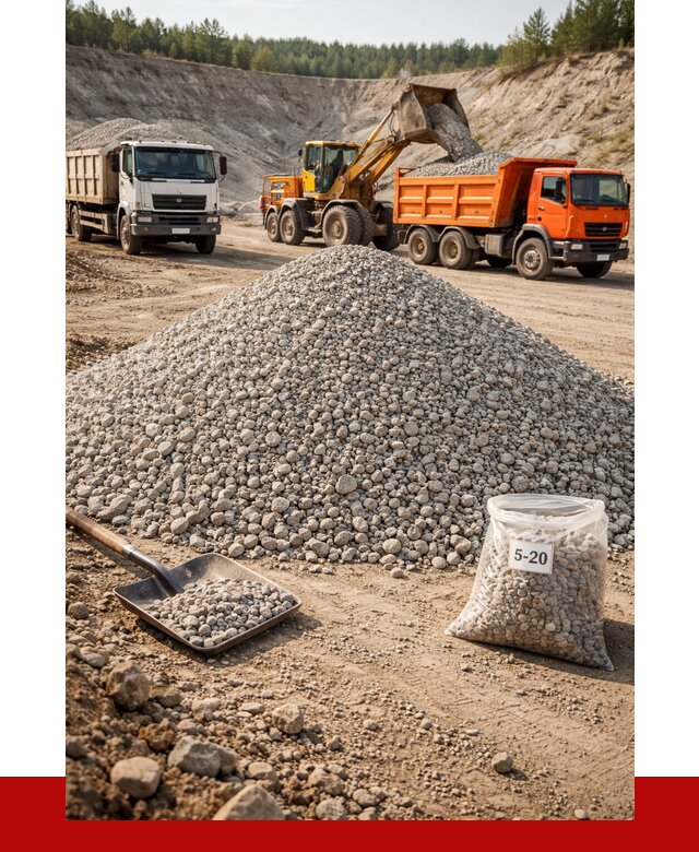 Доломитовый щебень фр. 5-20 в Москве от 4317 р. | ПРОНЕРУДМск