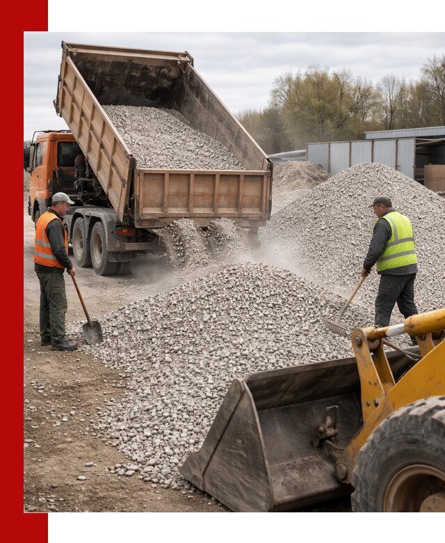 Доломитовый щебень фракции 5-20 с доставкой в Москве