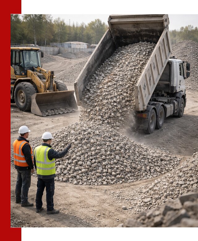 Вторичный щебень фракция 40–70 доставка в Москве
