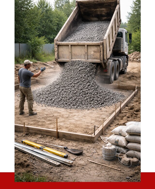Купить щебень для фундамента в Москве от 4626 р. | ПРОНЕРУДМск