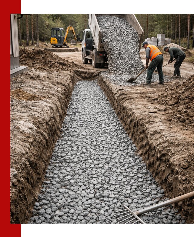 Щебень для дренажа с доставкой в Москве высокого качества