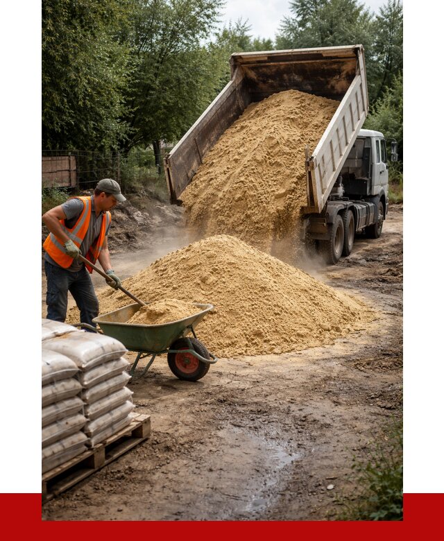 Купить песок с доставкой в Москве от 1850 р. | ПРОНЕРУДМск