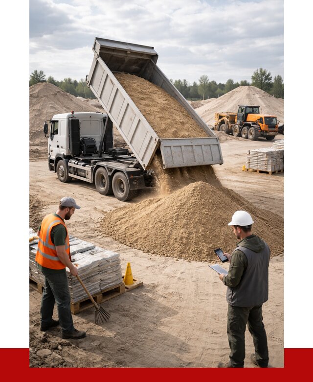 Карьерный песок с доставкой в Москве от 3700 р. ПРОНЕРУДМск