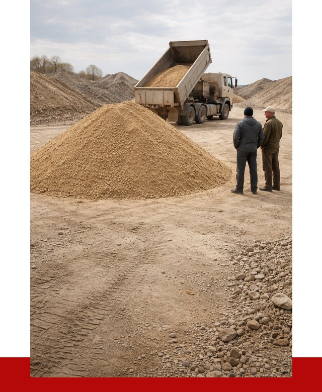 Карьерный песок крупнозернистый в Москве от 8737 р | ПРОНЕРУДМск