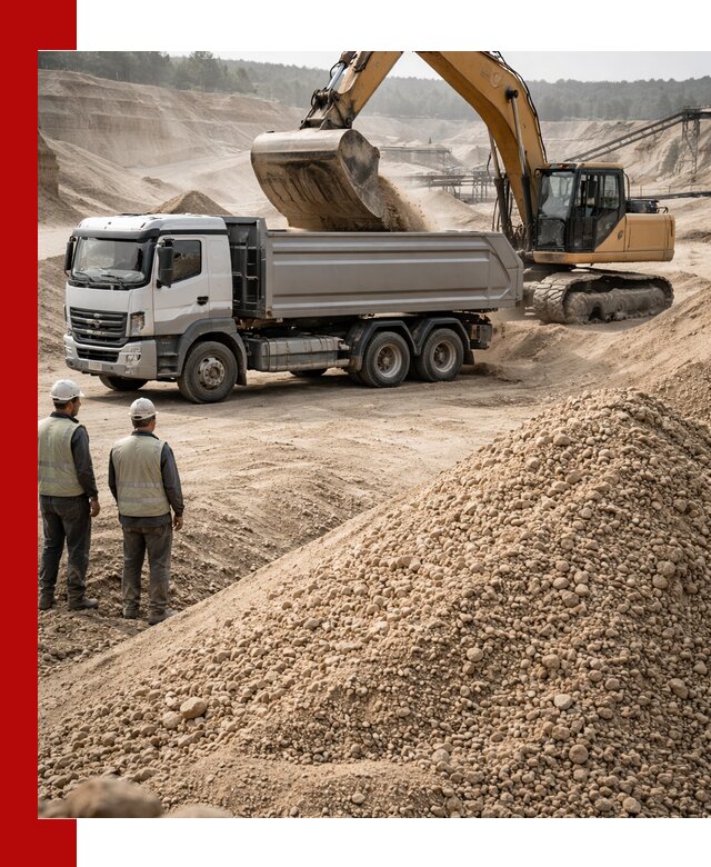 Карьерный крупнозернистый песок с доставкой в Москве