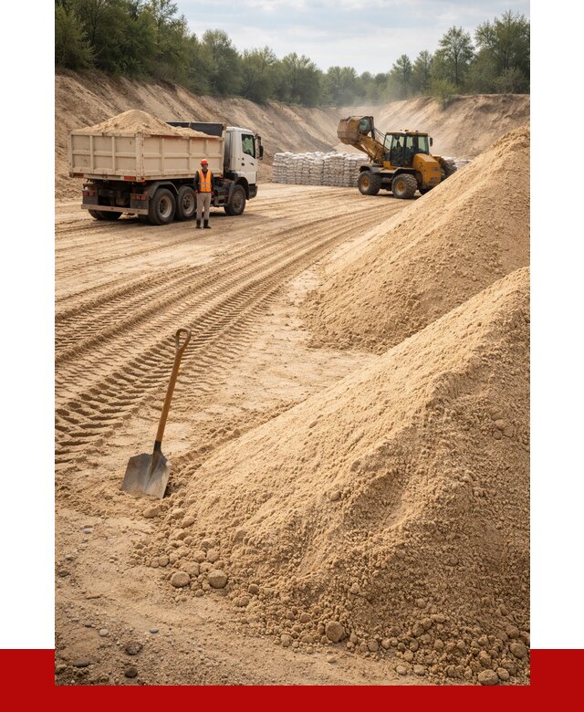 Карьерный песок мелкозернистый в Москве от 9251 р. | ПРОНЕРУДМск