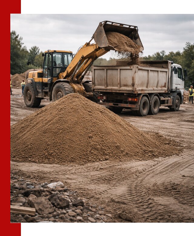 Доставка речного песка навалом в Москве быстро и выгодно