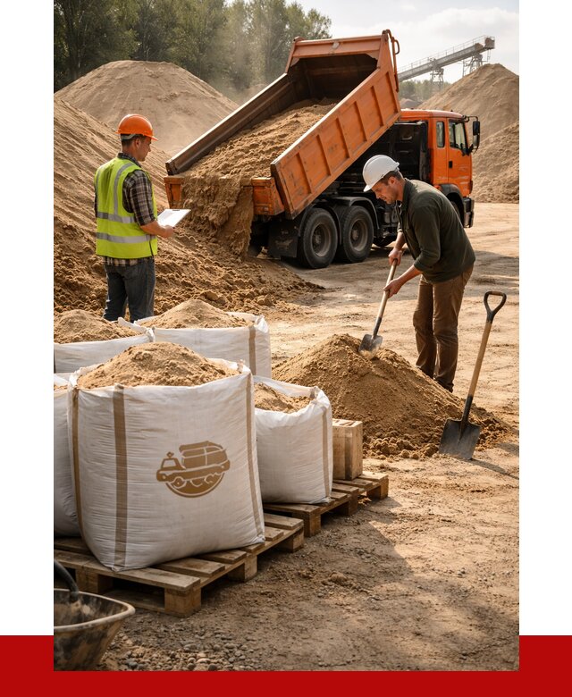 Строительный песок в Москве от 2261 р. с доставкой, ПРОНЕРУДМск