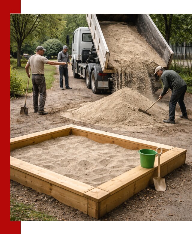 Песок для песочницы с доставкой в Москве недорого и чистый