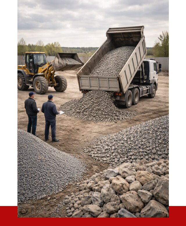 Гравий и камень с доставкой в Москве от 4317 р. - ПРОНЕРУДМск