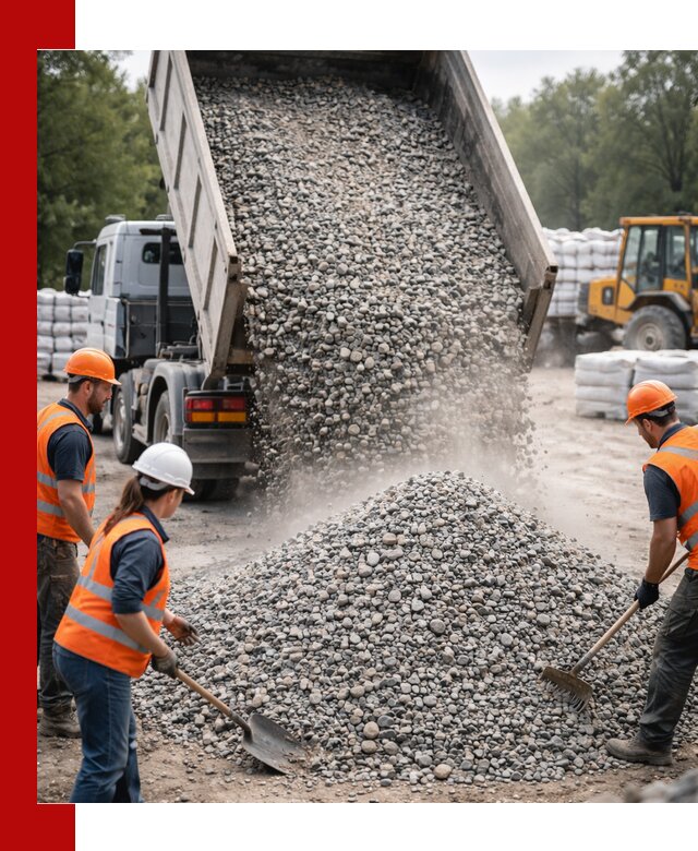 Доставка гравия и камня в Москве оптом и в розницу