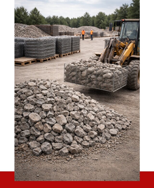 Камень для габионов фракция 70-150 в Москве от 4317 р. | ПРОНЕРУДМск