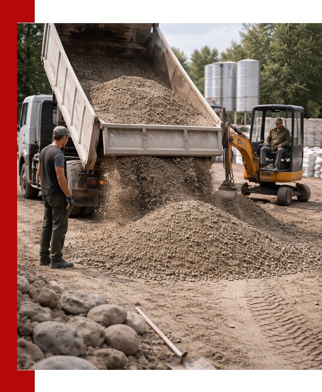 Доставка ПГС С3 в Москве самосвалами и миксерами