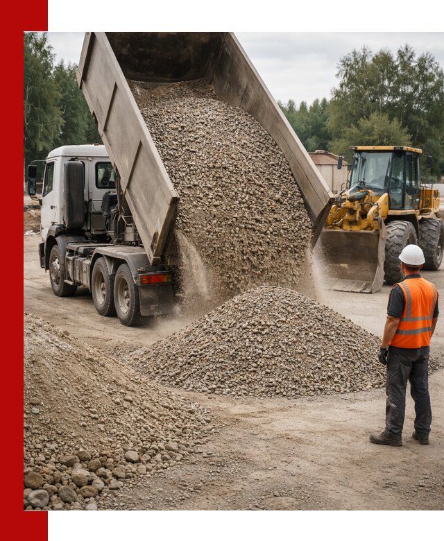 Доставка щпс в Москве — щебеночно-песчаная смесь под заборы и дорожки