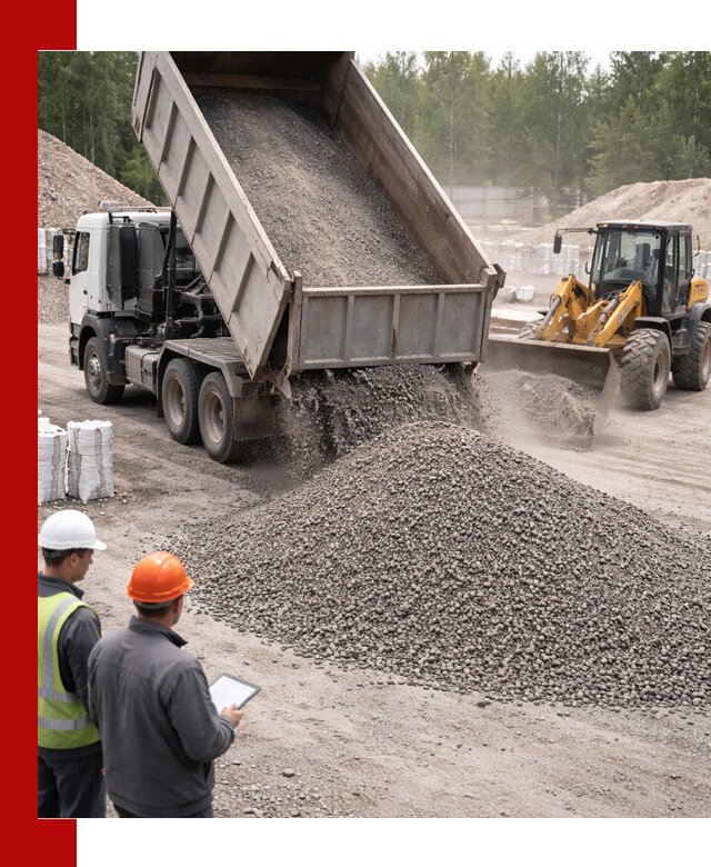 Доставка и продажа гранитного отсева 0-10 в Москве