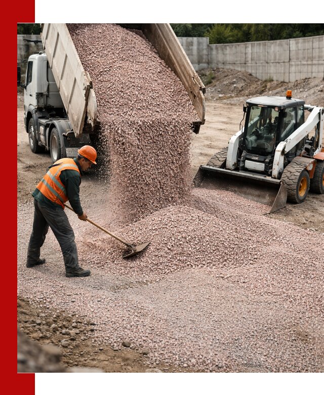 Крошка розовый гранит с доставкой в Москве от производителя