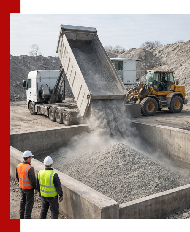 Доставка цемента навалом в Москве крупными партиями