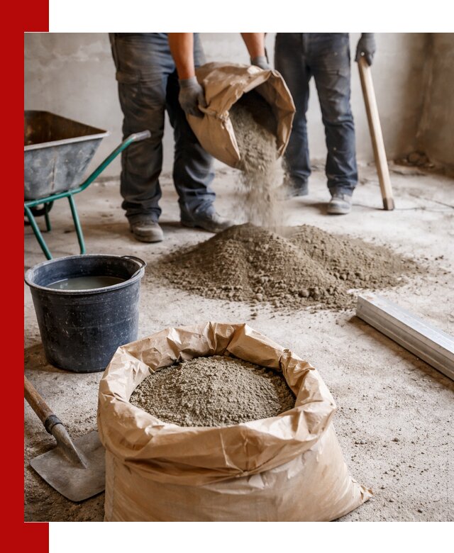 Доставка сухой смеси для стяжки в Москве