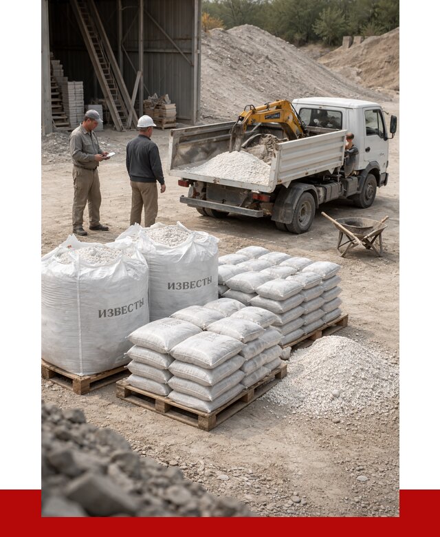 Известь строительная в Москве с доставкой от 4317 р. | ПРОНЕРУДМск