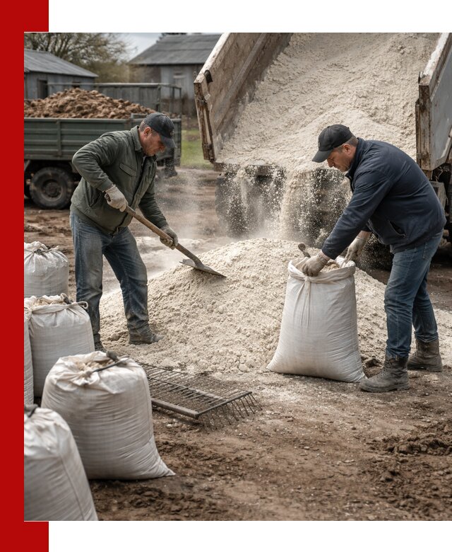 Доставка извести пушонки в Москве оптом и мелким оптом