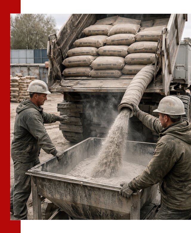 Доставка цемента М400 в Москве оптом и в розницу