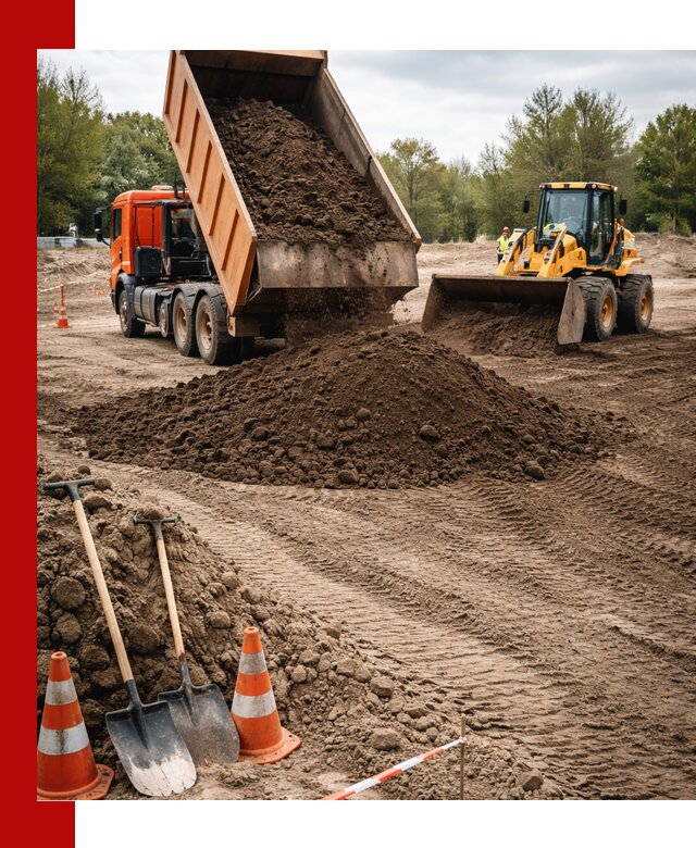 Поставка и доставка планировочного грунта в Москве
