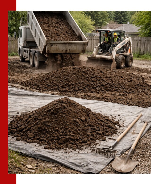 Грунт для отсыпки участка с доставкой в Москве