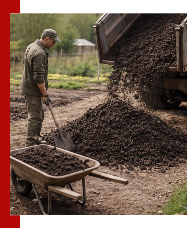 Доставка качественной земли для огорода в Москве