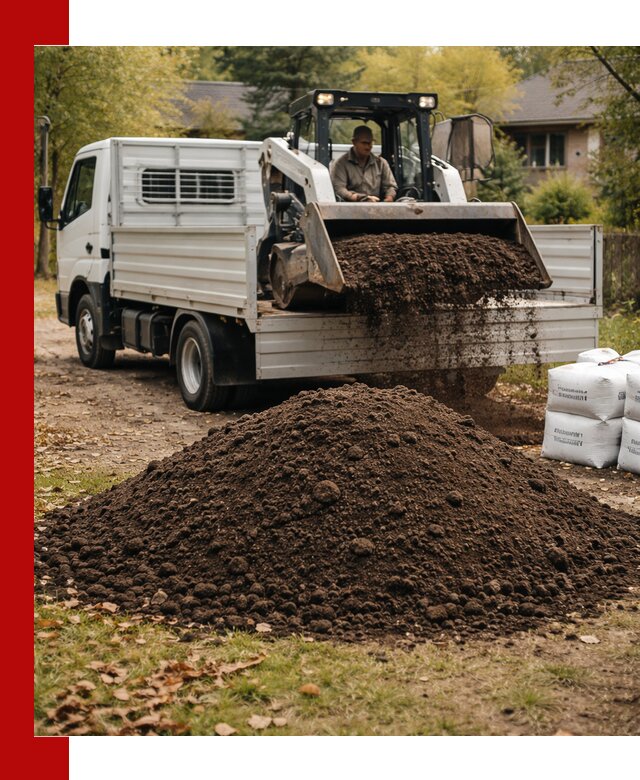 Доставка садовой земли в больших объёмах в Москве