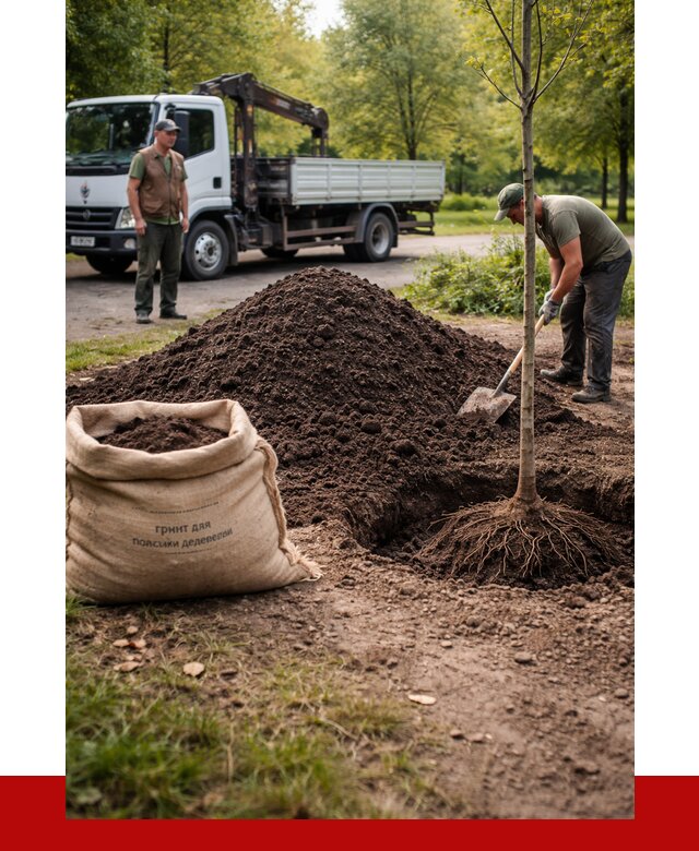 Грунт для посадки деревьев в Москве от 1233 р. | ПРОНЕРУДМск