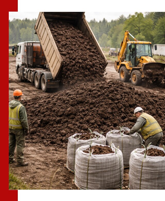 Доставка нейтрального торфа в Москве оптом и в розницу