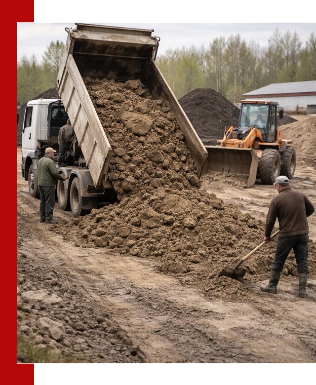 Доставка глин и суглинков в Москве оптом и вкрай