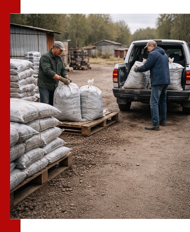 Купить конский навоз в мешках с доставкой в Москве