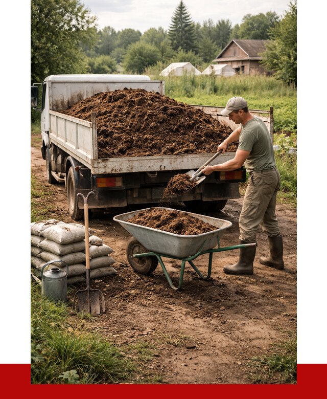 Купить коровий навоз с доставкой в Москве от 1850 р. | ПРОНЕРУДМск