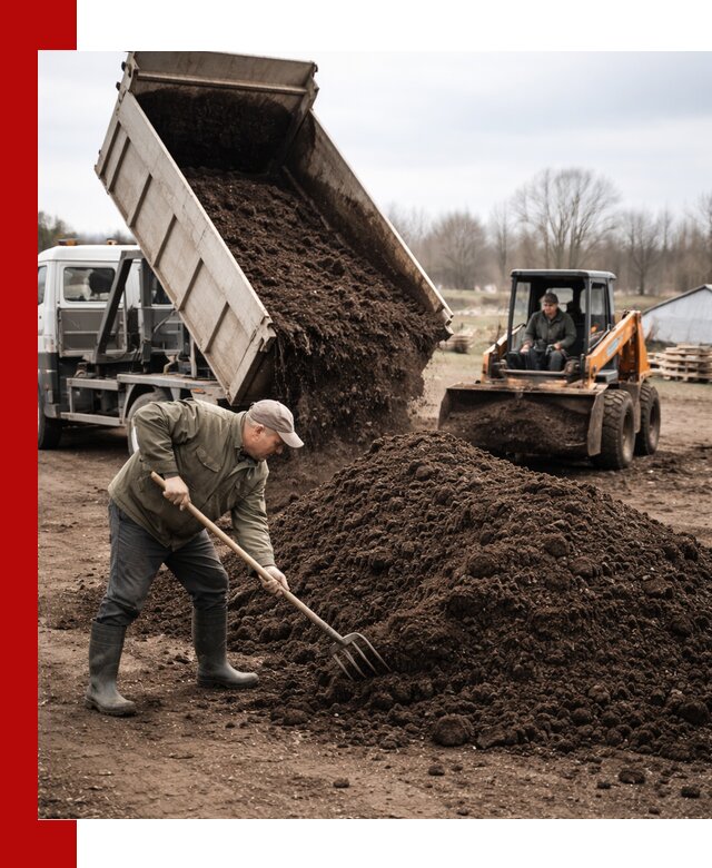 Доставка и продажа перегноя в Москве быстро и дешево