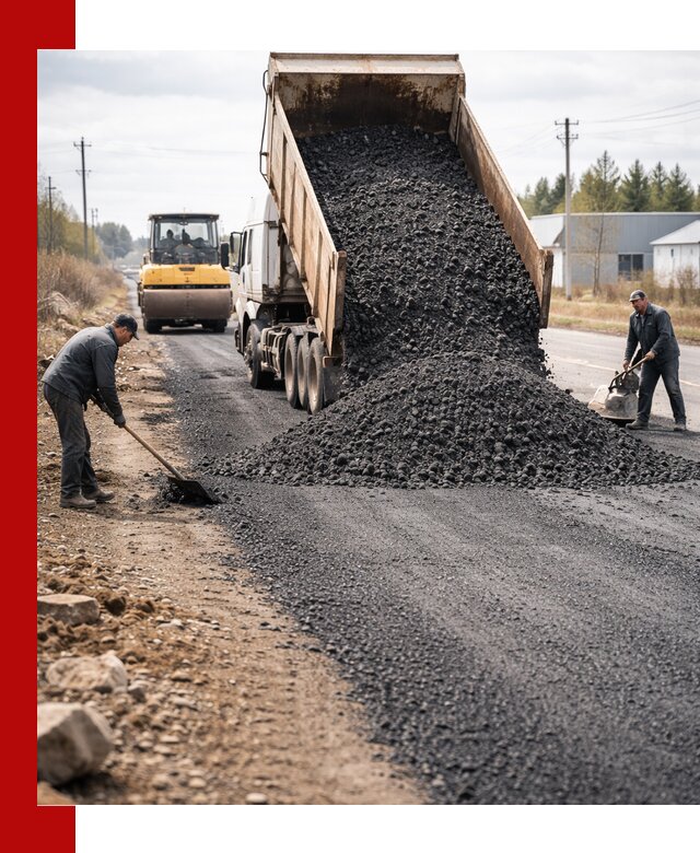Асфальтовая крошка для дорог в Москве — поставка и доставка
