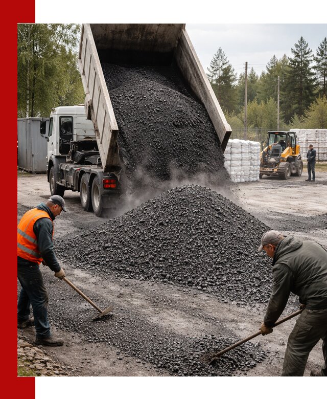 Доставка и продажа асфальтного гранулята в Москве