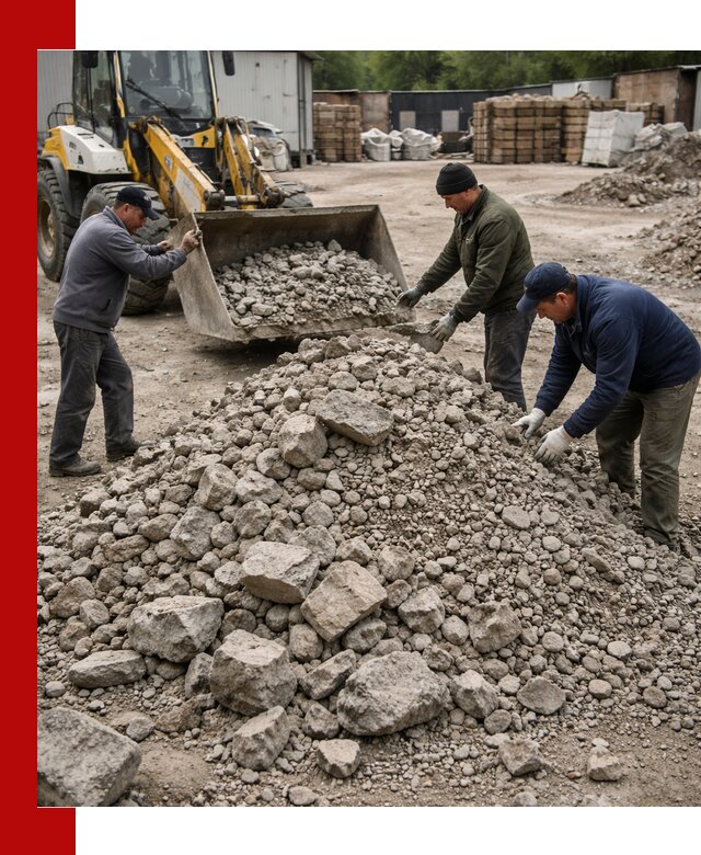 Демонтаж и вывоз бой бетона в Москве
